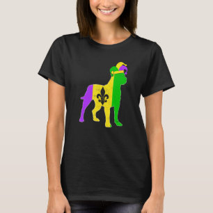 T-shirt Carnaval de Mardi Gras de chien Pitbull Drôle de c