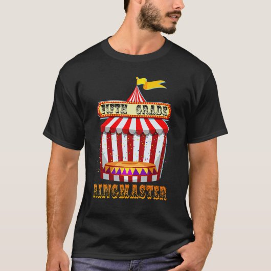 T-shirt Carnaval d'enseignant de 5e année Ringmaster Circu (Devant)