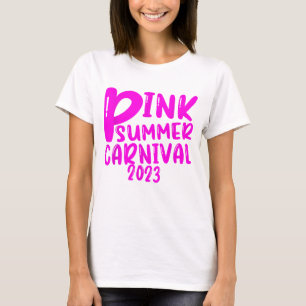 T-shirt Carnaval rose d'été 2023