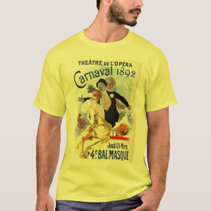 T-shirt Carnaval vintage 1892 de théâtre d'opéra de Par