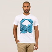 T-shirt Carnet à dessins d'écouteurs (Devant entier)
