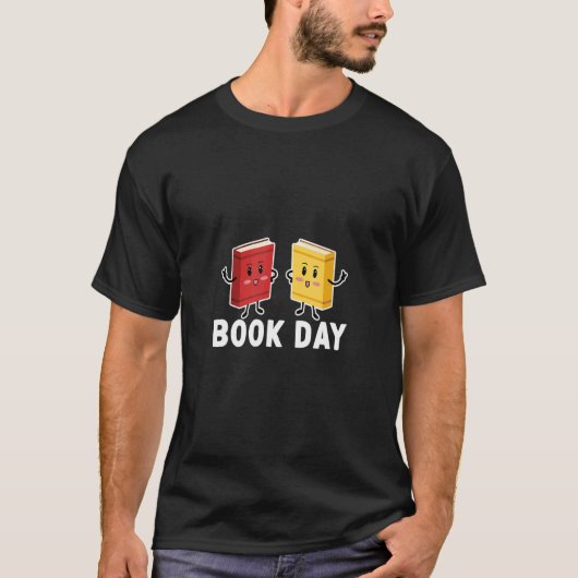 T-shirt carnet de jour costumes pour enfants School Librar (Devant)