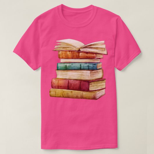 T-shirt Carnet de livres (Design devant)