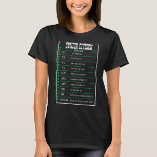 T-shirt Carnet seniors Code de textos Personnes âgées