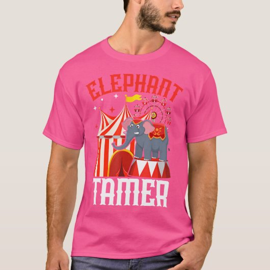 T-shirt Carnival Circus Animal Trainer Ringmaster Elephant (Devant)