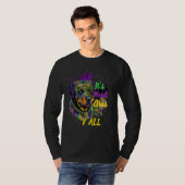 T-shirt Carnival Rottweiler Mardi Gras Yall Masquerade (Devant entier)