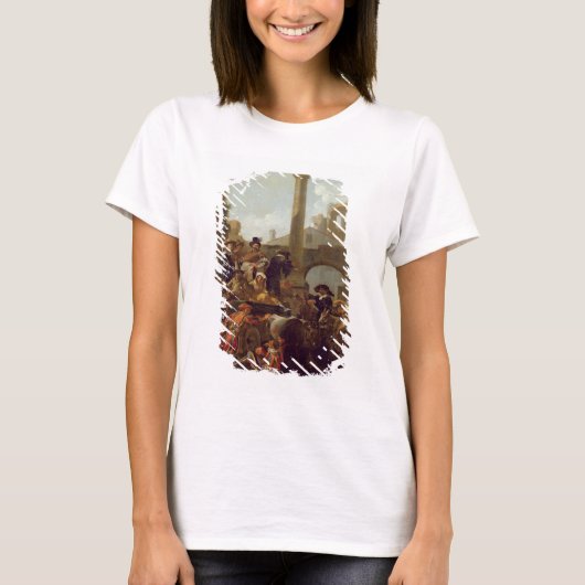 T-shirt Carnival Time à Rome, 1653 (oil on canvas) (Devant)