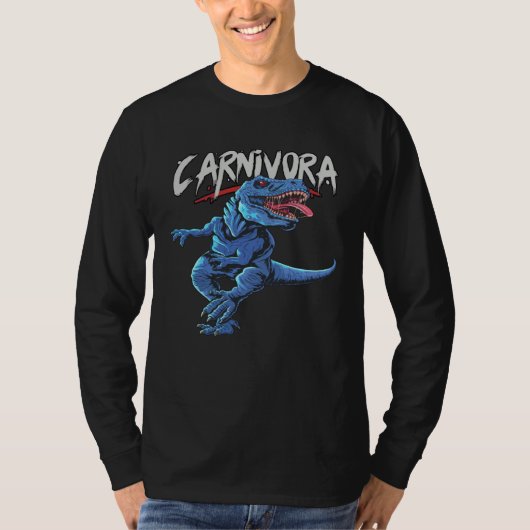 T-shirt Carnivora scary Horror Big Scary Dinosauria (Devant)