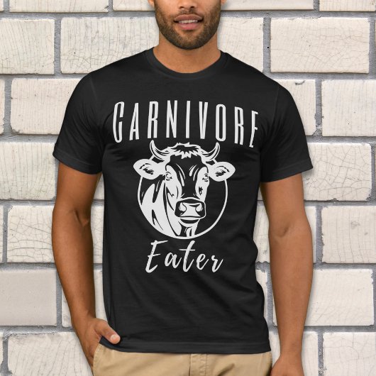 T-shirt Carnivore Mater Vache Tête de viande Amateurs Unis
