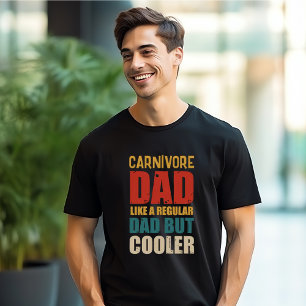 T-shirt Carnivore Papa Comme Un Père Régulier Mais Glacièr