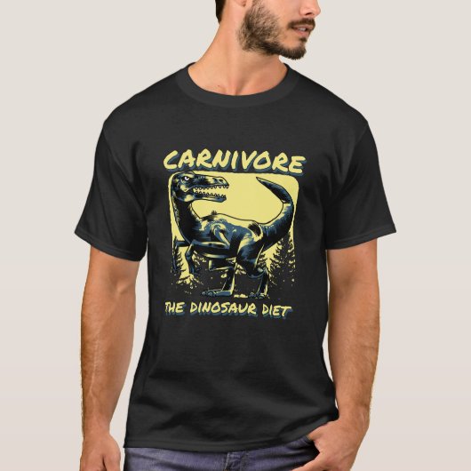 T-shirt Carnivore régime dinosaure (Devant)