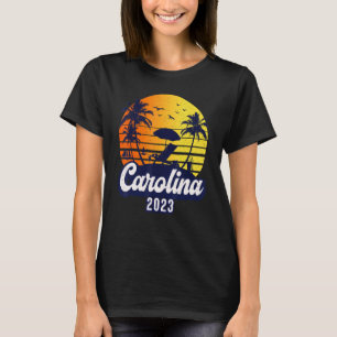 T-shirt Carolina 2023 Sunset Beach Retro