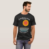 T-shirt Carolina Beach NC Summertime Vacationing Squiggly (Devant entier)