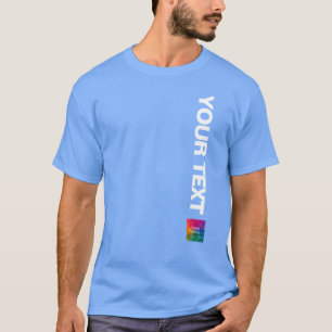 T-shirt Carolina Bleu Votre Photo Ou Logo Mens Moderne