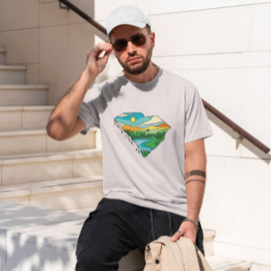 T-shirt Carolina du Sud Paysage