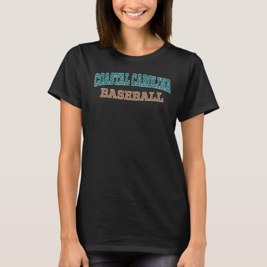 T-shirt Carolina Turquoise Caroline du Sud Baseball (Devant)