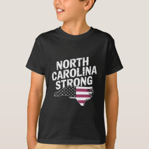 T-shirt Caroline du Nord forte avec le drapeau de NC State