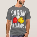 T-shirt CAROM BILLIARDS Cool en état de détresse<br><div class="desc">CAROM BILLIARDS Cool Distressed ext.</div>
