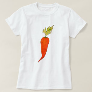 T-shirt Carotte aquarelle ludique
