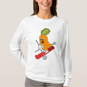 T-shirt Carotte en ski avec ski