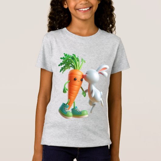 T-Shirt Carotte et lapin (Devant)