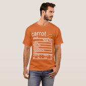 T-shirt carotte Nutrition Faits Drôle Thanksgiving (Devant entier)