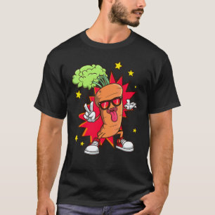 T-shirt Carotte Végétaliens Légume Botanistes