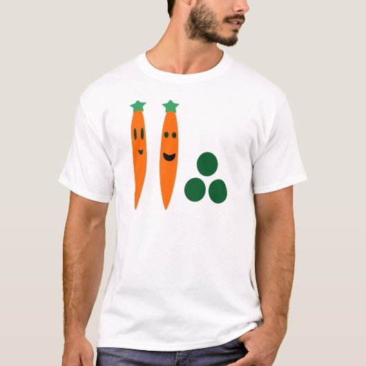 T-shirt Carottes et pois (Devant)