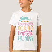 T-shirt Carottes pour le lapin de Pâques (Devant)