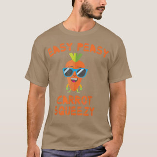 T-shirt Carottes simples poires Squeezy Boire Jus de carot