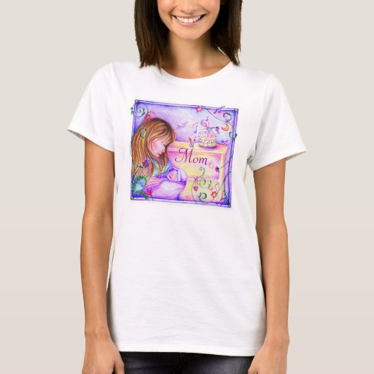 T-shirt Carousel Dreams Maman Bella FlowCircle Top (Devant)