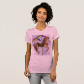 T-shirt Carousel pour dames (Devant entier)