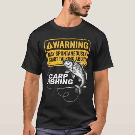 T-shirt Carp Fishing Design For Men Funny Catfish And Carp (Devant)