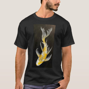 T-shirt Carpe arc-en-ciel jaune