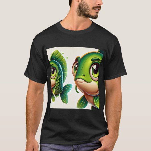 T-shirt Carpe d'herbe adorable (Devant)