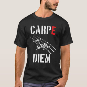 T-shirt Carpe Diem Chasseur Carpe Pêche RodPod Carpe An