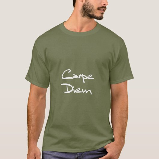 T-shirt CARPE DIEM Texte Cool moderne (Devant)