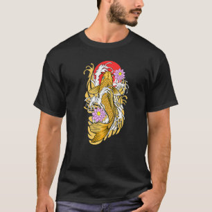 T-shirt Carpe géante de combat japonaise Poisson Nishikigo