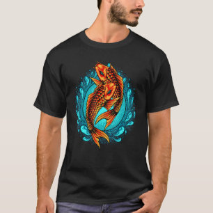 T-shirt Carpe Géante de Combat Japonaise Poisson Nishikigo