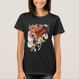 T-shirt Carpe Koï à Manches Longues