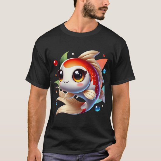 T-shirt Carpe Koï Adorable (Devant)