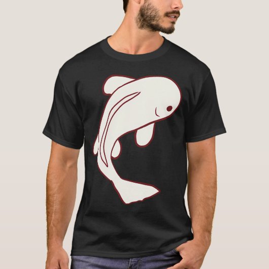 T-shirt Carpe Koi blanche (Devant)