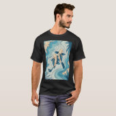 T-shirt Carpe Koï Bleu (Devant entier)