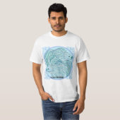 T-shirt Carpe Koï Bleue (Devant entier)