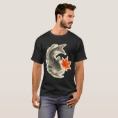 T-shirt Carpe koï et érable (Devant entier)