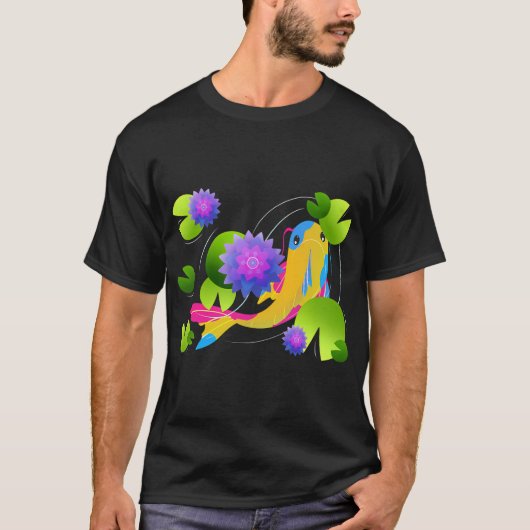 T-shirt Carpe Koï [ Jaune ] (Devant)