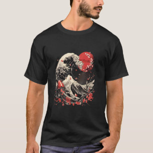 T-shirt Carpe Koï Océan Sakura Saison Fleur de Cerisier Ni
