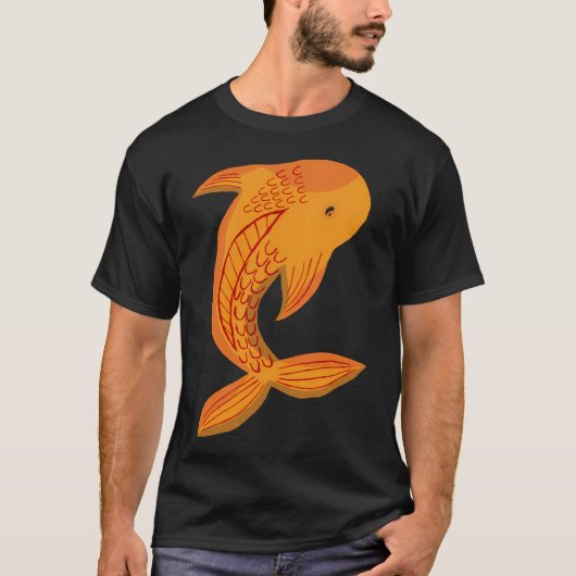 T-shirt Carpe Koï Orange (Devant)