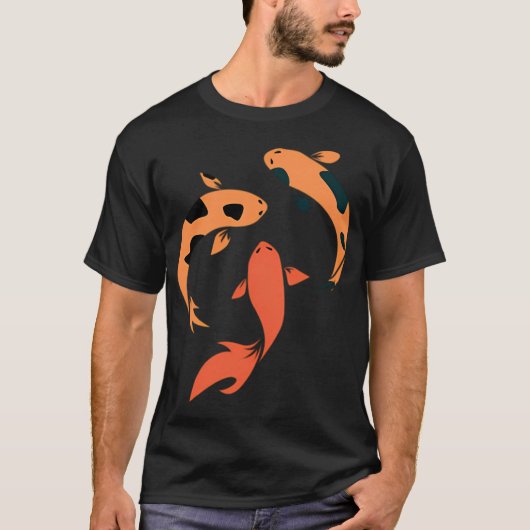 T-shirt Carpe Koï orange (Devant)