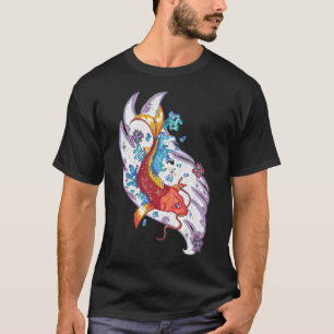 T-SHIRT CARPE KOI ORANGE ET ROUGE